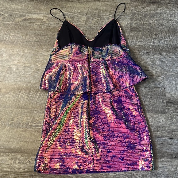 Zara Sequin Mini Dress Size Medium - Picture 5 of 5